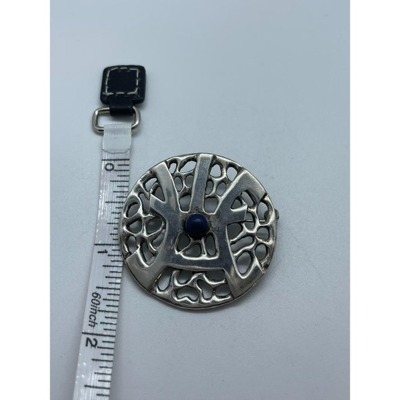 Signed Mid-Century CARL SCHON Sterling & Lapis Laz - Picture 2 of 4